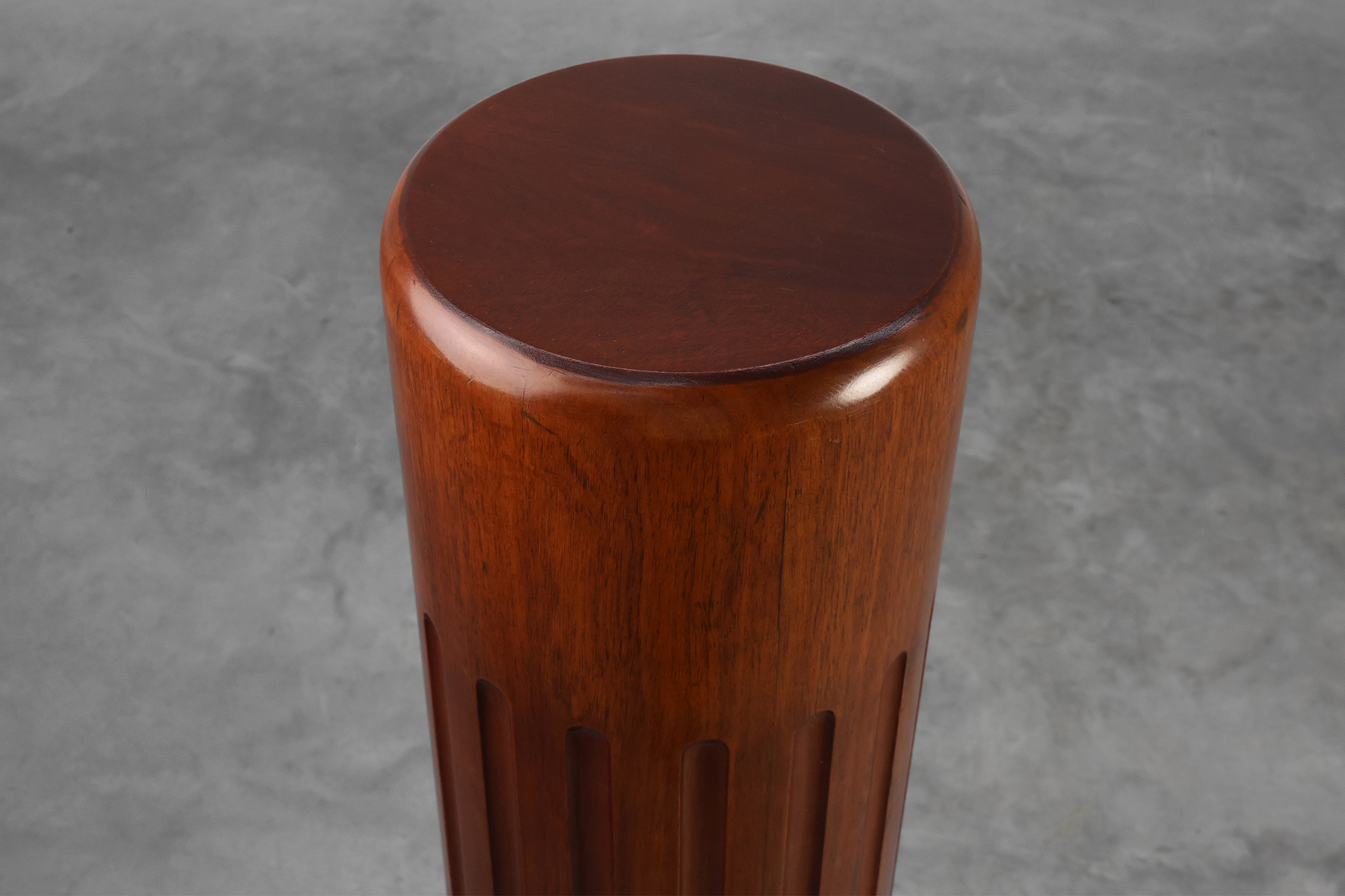 Sculptural Art Deco solid Wooden Pedestal, France ca. 1925thumbnail